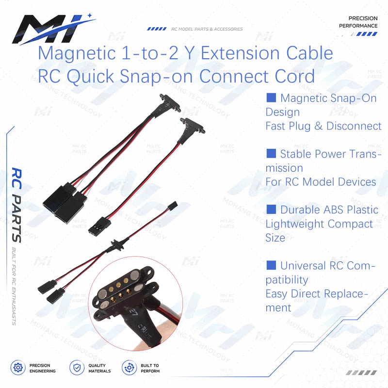 Drone Rc Control - Magnetic 1-to-2 Y Extension Cable JR