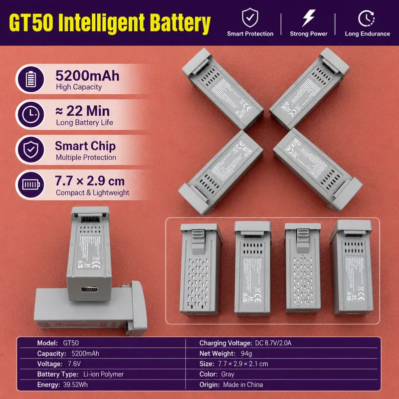 for GT50 Drone 3.7V 1300mAh Li - Drone Rc Gt50 ulasan dan harga