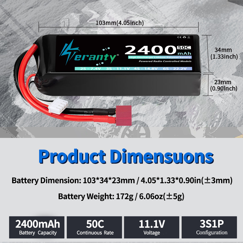 TERANTY 3S 2200/2400/2600mAh L - Drone Lipo Battery ulasan dan harga