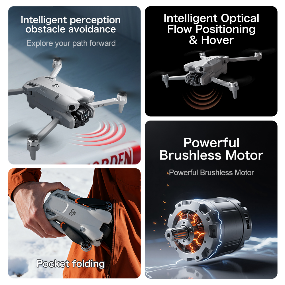 2026 GT50 Original Drone 8K HD - Drone Rc Gt50 ulasan dan harga