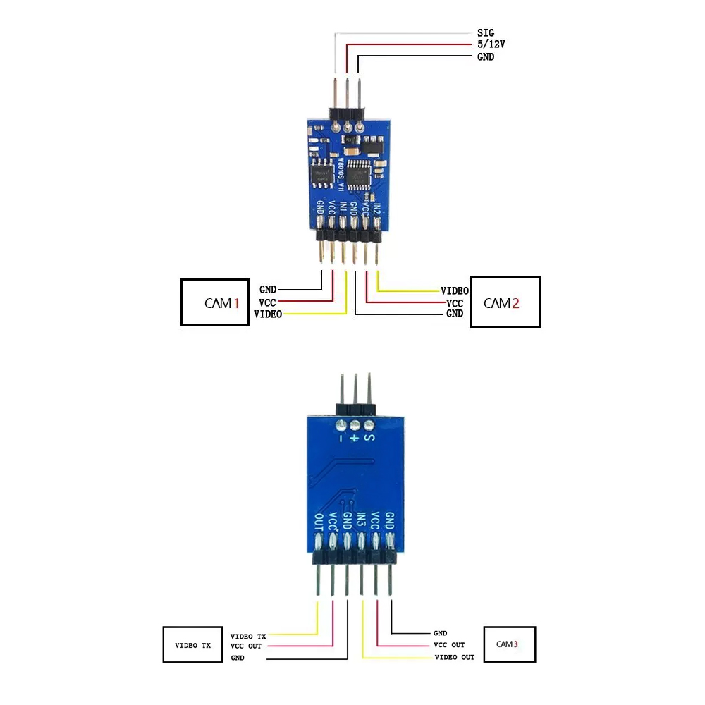 5.8G 3 Channel Video Switcher  - Drone Rc Control ulasan dan harga
