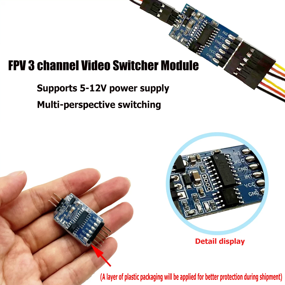 5.8G 3 Channel Video Switcher  - Drone Rc Control ulasan dan harga