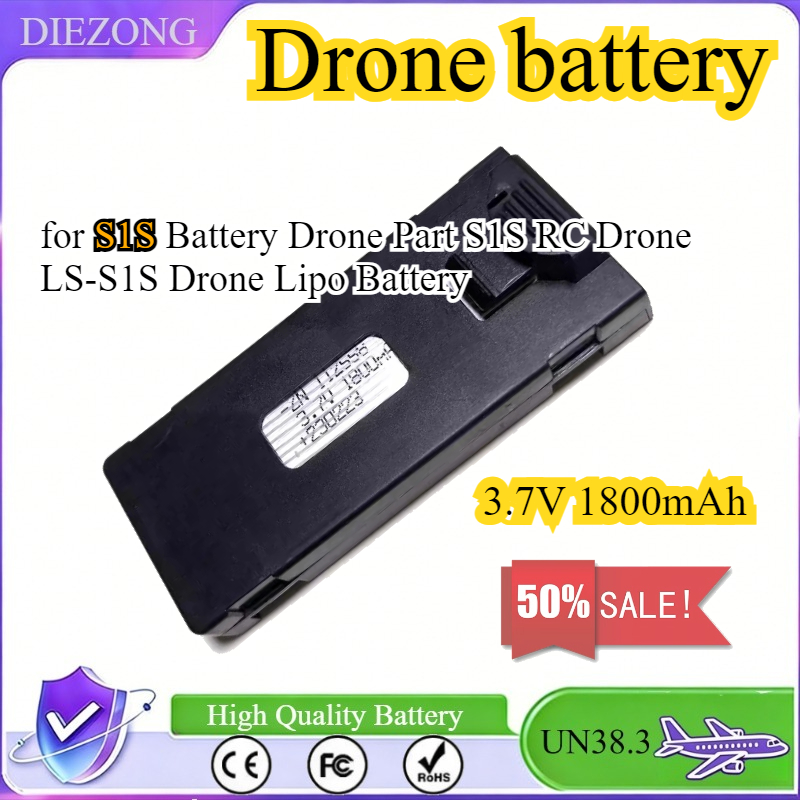 3.7V 1800mAh Battery for S1S B - Drone Rc S1S ulasan dan harga
