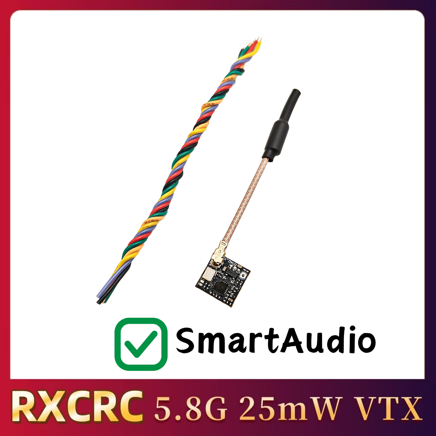 RXCRC 5.8GHz 48CH FPV 25mW Ana - Drone Rc Control ulasan dan harga
